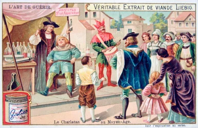 Le charlatan du Moyen Âge, vers 1900