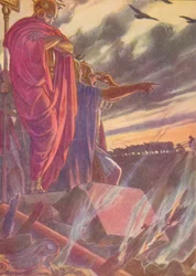 La ville livrée aux flammes