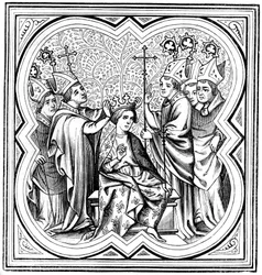 Le couronnement de Charlemagne 712-814, XIVe siècle 1849