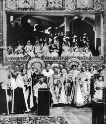 Le couronnement du roi George V, abbaye de Westminster, 22 juin 1911