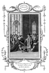 La couronne remise au légat du Pape par le roi Jean 1167-1216, 1213