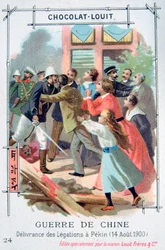 La délivrance du personnel diplomatique à Pékin, Chine, Rébellion des Boxers, 14 août 1900
