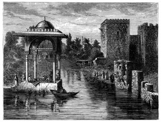 Les environs de Damas, Syrie, vers 1890