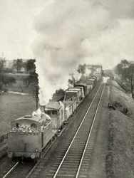 La célèbre pente de Lickey entre Bromsgrove et Blackwell, Worcestershire, 1935