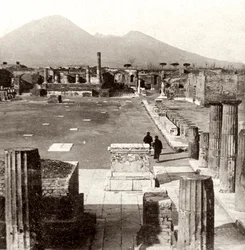 Le forum de Pompéi, Italie, 1894