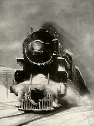 La fureur de la tempête de neige n