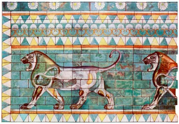La frise des lions du palais d