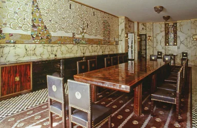 La salle à manger principale du palais Stoclet, vers 1914