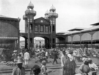 Le marché, Port-au-Prince, Haïti, 1926