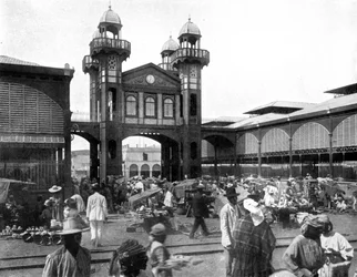 Le marché, Port-au-Prince, Haïti, 1926
