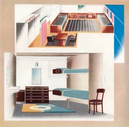 Le nouveau paquebot Orient contribue à une nouvelle norme de décoration, 1935