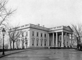 Le portique nord de la Maison Blanche, Washington D.C., USA, 1908