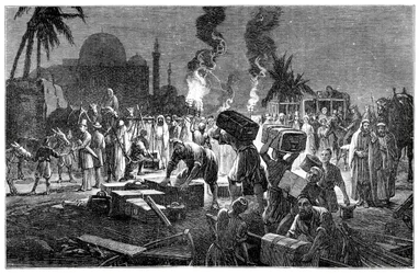 La route terrestre, Boulak, Égypte, 1900