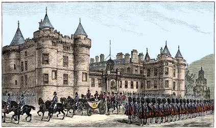 La reine quittant le palais de Holyrood, Édimbourg, 1886, 1900