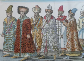 Les dirigeants de Moscou. Grand-duc Ivan III, Vassili III Ivanovitch, Ivan IV le Terrible et leurs ambassadeurs