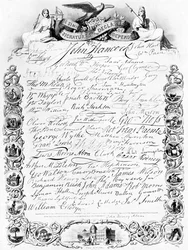 Les signatures de la Déclaration d