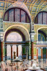 Le tepidarium des thermes de Caracalla, Rome, Italie, 1933-1934