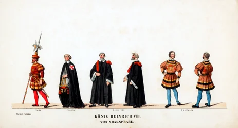 Costumes de théâtre pour la pièce de Shakespeare, Henry VIII