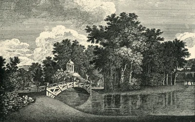 Les jardins de West Wycombe Park, Buckinghamshire, milieu du XVIIIe siècle