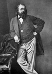 Théophile Gautier, poète, dramaturge, romancier, journaliste et critique littéraire français, 19ème siècle