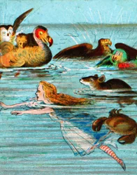 Il y avait une souris éclaboussant, vers 1900