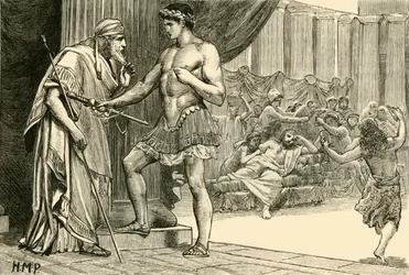 Thésée et Égée, 1890