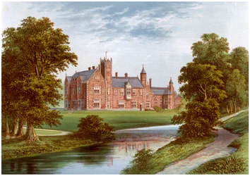 Thicket Priory, York, maison de la famille Dunnington-Jefferson, vers 1880