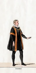 Thomas Cromwell, costume pour la pièce de Shakespeare, Henry VIII, 19ème siècle