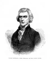 Thomas Jefferson, troisième président des États-Unis, 1872