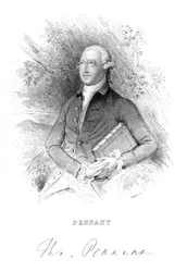 Thomas Pennant, naturaliste et voyageur britannique du XVIIIe siècle, c1840