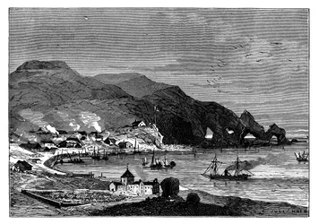 Thorshavn, la capitale des Îles Féroé, vers 1890