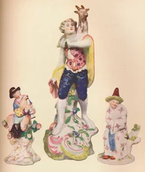 Trois figurines chinoises de la collection Wallace Elliot, vers 1775
