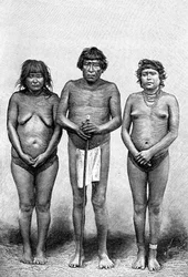 Trois Indiens Guarauni, Venezuela, 1895