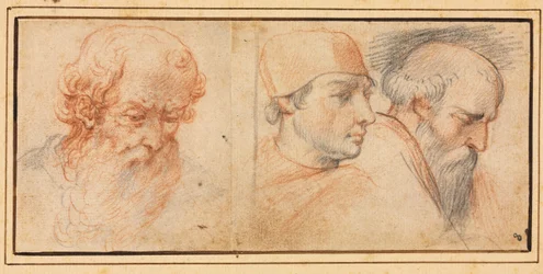 Trois études de tête, 1600s