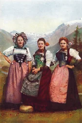 Trois filles suisses, 1912