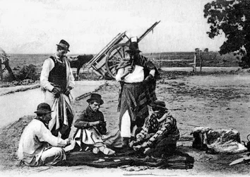 Trois hommes jouant aux cartes, Uruguay