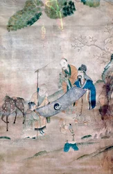 Trois sages du Tai Chi, chinois, XVIIe ou XVIIIe siècle