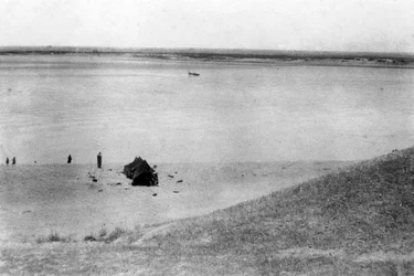 Rivière Tigre, Samarra, Mésopotamie