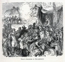 Les soldats de Tilly en campement, 1882