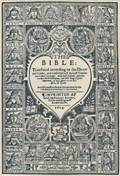 Page de titre de la Bible de Genève, 1614, 1947