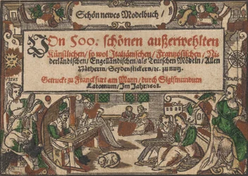 Page de titre de Schön newes Modelbuch Page 1r, 1608