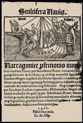 Page de titre du livre La Nef des fous de Sebastian Brant