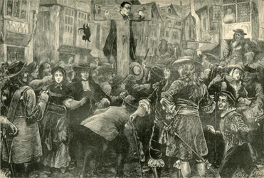 Titus Oates au pilori, 1685, 1890