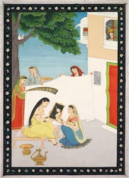Toilette de Radha, vers 1810-1820