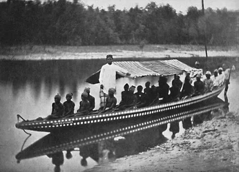 Canoë de Tom West Indias, New Calabar, Nigeria du Sud