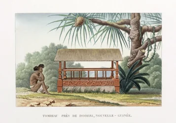 Tombe près de Doreri, Nouvelle-Guinée