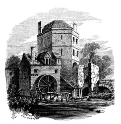 Tour du couvent franciscain, Oxford, vers 1860