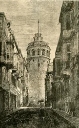 Tour de Galata, Constantinople, 1890