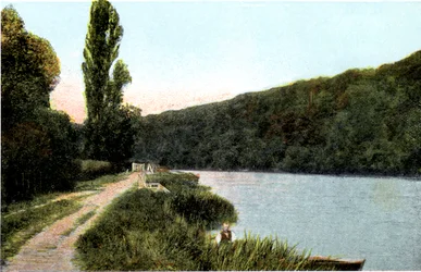 Chemin de halage le long de la Tamise, Maidenhead, Berkshire, 20e siècle