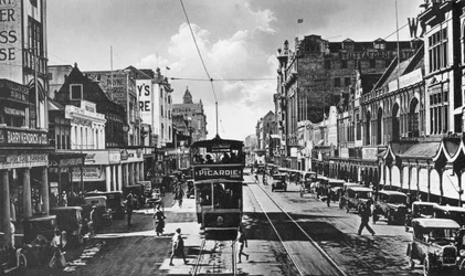 Tramway sur West Street, Durban, Afrique du Sud